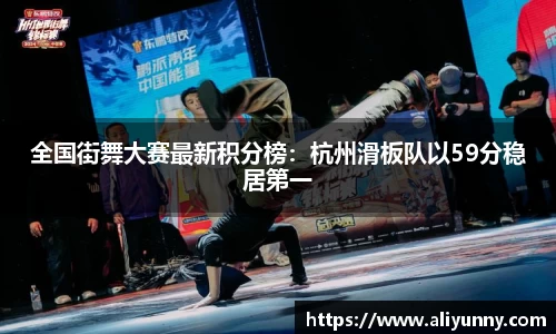 全国街舞大赛最新积分榜：杭州滑板队以59分稳居第一